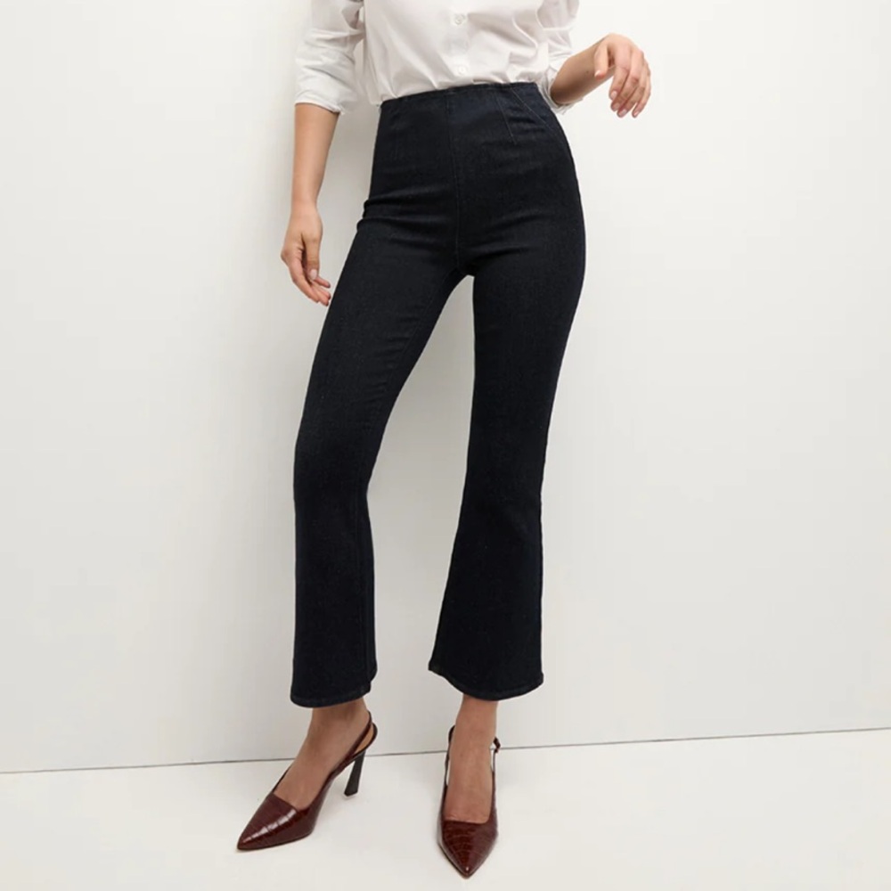 NWT Veronica Beard Carson Off-Duty Kick-Flare Jean size XS, color Oxford